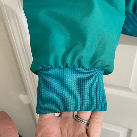 High Seas Vintage Jacket Women's L Teal 1990's Full Zip w/Pockets - Picture 6 of 8